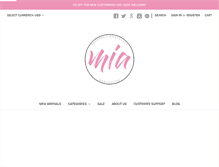 Tablet Screenshot of miafashions.com